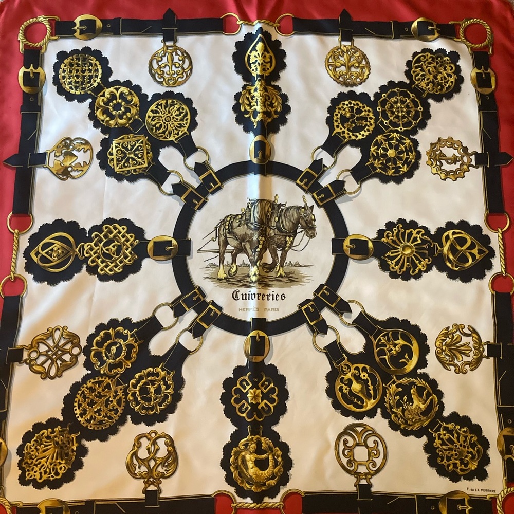 Vintage Hermès Scarf - F. de la Perriere